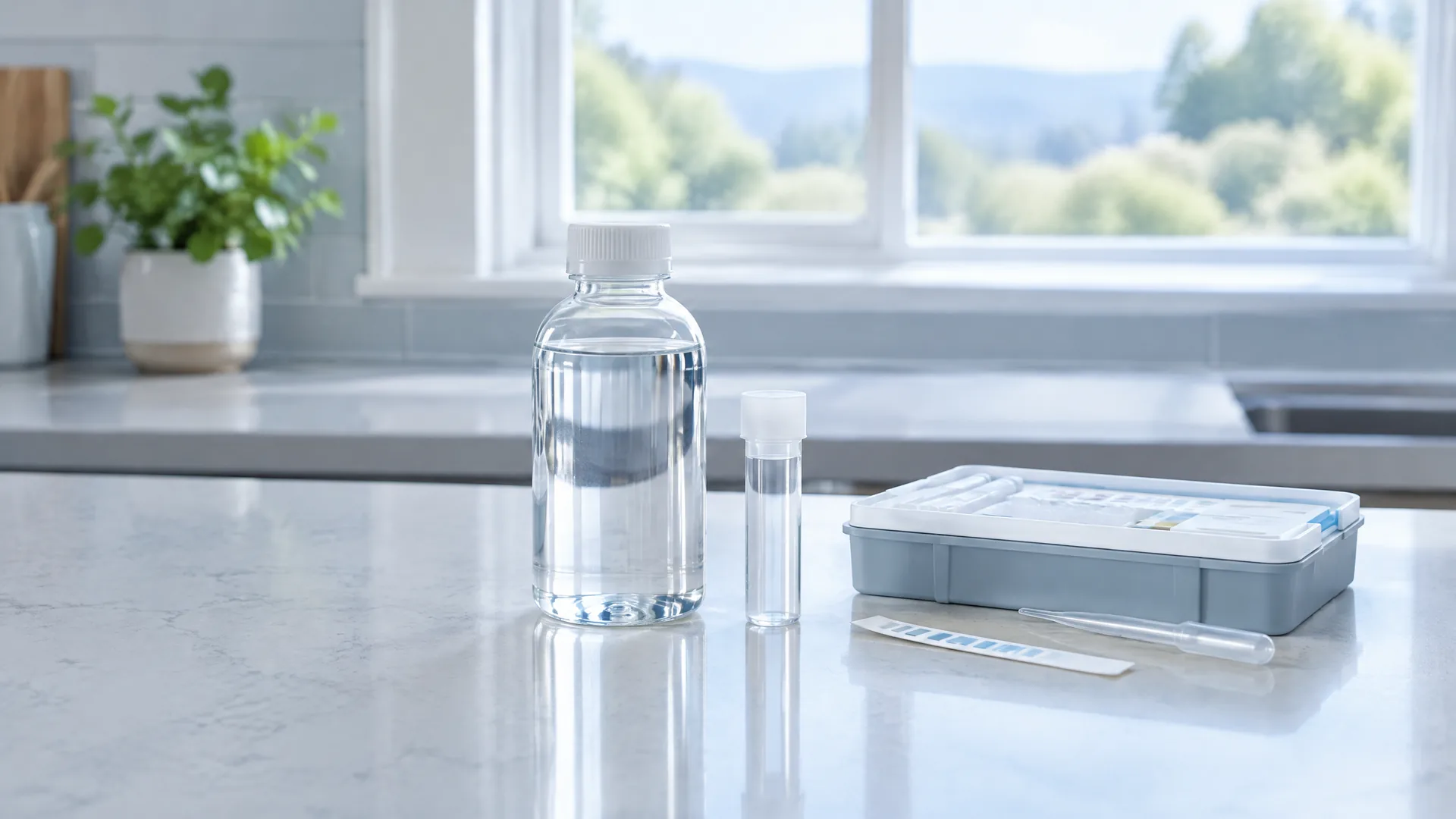 Illustrative well-water testing materials